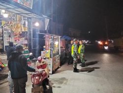 Pastikan Kondusifitas Wilayah, Anggota Koramil 03/TG Laksanakan Patroli Malam Hari Diwilayah