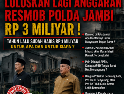 BANGGAR DPRD TANJABBAR LOLOSKAN LAGI ANGGARAN RESMOB POLDA JAMBI Rp3 Miliar, Publik Pertanyakan Urgensinya