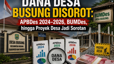 Sorotan Transparansi APBDes Busung 2024–2026: Publik Tuntut Bukti Nyata di Lapangan, Bukan Sekadar Angka