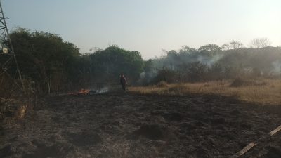 Iseng Bakar Sampah Lahan Kosong ± 500 M Milik Pemerintah Desa Palimanan Barat Ludes Terbakar