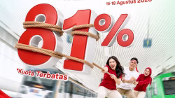 KAI Bandara Hadirkan Promo “Bayar Tiket Cuma 81%” Sambut HUT ke-81 RI