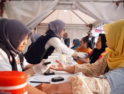 Semarak Merah Putih BRI Region 6 Hadirkan Pemeriksaan Kesehatan Gratis bagi Masyarakat Pasar Malaka Rorotan