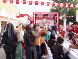 Warga Pasar Malaka Rorotan Antusias Meriahkan Semarak Merah Putih BRI Region 6