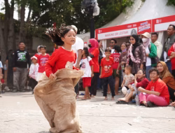 Semarak Merah Putih Kemerdekaan BRI Region 6, Warga Pasar Malaka Rorotan Antusias Ikuti Lomba 17-an