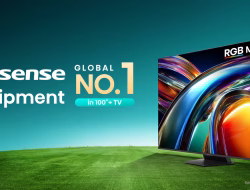 Nomor 1 Dunia Kategori TV 100 Inci ke Atas, Hisense Pimpin Pasar Global TV Layar Besar pada Semester Satu 2026