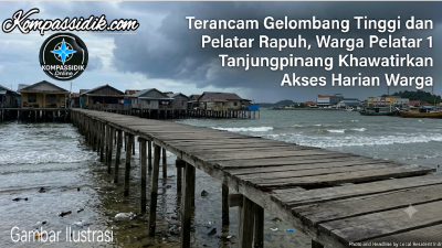Ancam Keselamatan Warga, Ketua RT Pelatar 1 Tanjungpinang “Indra Utama” Minta Pemerintah Segera Benahi Infrastruktur Pesisir