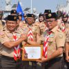TANAMKAN JIWA BAHARI PADA GENERASI MUDA, ASTER KODAERAL III HADIRI APEL GABUNGAN SAKA BAHARI NASIONAL
