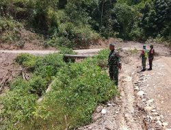 Pastikan Kesiapan Pembangunan, TNI Survei Titik Lokasi Jembatan Keken