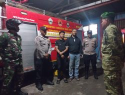 Antisipasi Bencana, TNI – Polri Bersama Damkar Gelar Patroli Malam