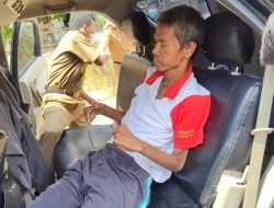 Sempat Terlantar di OKI, Dermawan Diantarkan ke Keluarga di Palembang