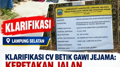 Klarifikasi CV Betik Gawi Jejama: Keretakan Jalan Banjarsari–Sumberagung Akibat Cuaca Ekstrem, Sudah Diperbaiki