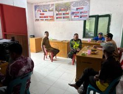 Perkuat Sinergitas, Babinsa Koramil 04/PRG Anjangsana dengan Aparatur Desa