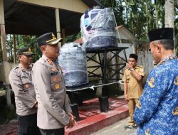 Kapolres Bener Meriah Cek Pembangunan Polytank Program Bhayangkari Peduli di Samar Kilang