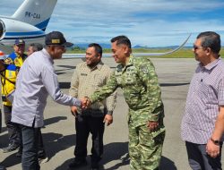 Kasdim 0119/BM Sambut Menteri PU RI dalam Kunjungan Kerja Ke Bener Meriah