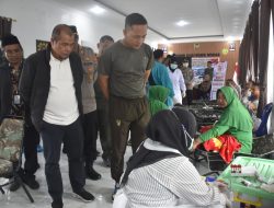 Kodim 0119/BM Kumpulkan 150 Kantong Darah Semarakan HUT ke-81 TNI