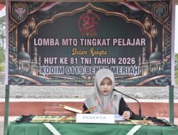 *HUT ke-81 TNI, 39 Siswa/i Meriahkan Ajang Perlombaan MTQ Tingkat Pelajar Se-Kabupaten Bener Meriah*