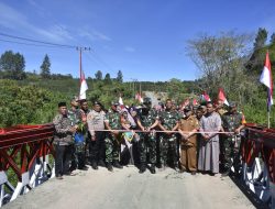 Selesai Dalam 13 Hari, Jembatan Bailey Bale Redelong Resmi Dibuka
