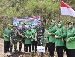 Dirgahayu TNI Ke-81, Kodim 0119/BM Gelar Aksi Penanaman Sejuta Pohon Di Dua Kecamatan