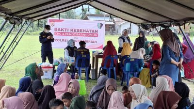 Bhayangkari Peduli, 109 Warga Syiah Utama Ikuti Bakti Kesehatan Gratis