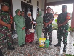 Sambut HUT Ke-81 TNI, Koramil 06/Bukit Anjangsana Ke Warakawuri