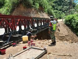 *Akses Warga Segera Lancar, Pembangunan Jembatan Desa Belang Panu Capai 97 Persen