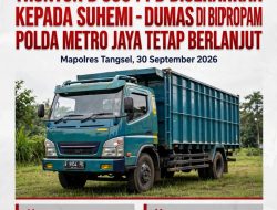 Tronton B 9954 PD Diserahkan ke Pemilik di Mapolres Tangsel, King Badak: Proses Dumas di Bid Propam Polda Metro Jaya Tetap Berlanjut