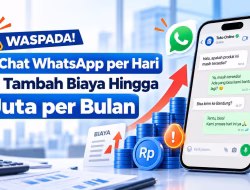 100 Chat WhatsApp per Hari Bisa Tambah Biaya hingga Rp5 Juta per Bulan?