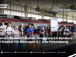 Selama dikeloal PT Railink, Pengguna KA Bandara dari Stasiun YIA Mencapai 4,7 Juta Penumpang