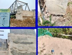 Abutment Jembatan Sei STI Kapuas Mengalami Retak Diduga Gunakan Material Campuran Beton Tidak SNI