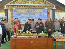 Syukuran HUT TNI ke-81, Dandim Aceh Tengah Tegaskan Kekuatan TNI Bersama Rakyat