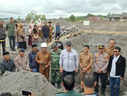 Danramil 02/WPS Dukung Pembangunan Huntap, Hadiri Peletakan Batu Pertama Di Wih Pesam