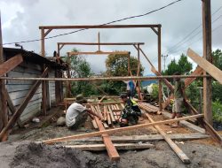 Babinsa Koramil 07/Atu Lintang Bersama Masyarakat Gelar Gotong Royong di Desa Merah Jernang