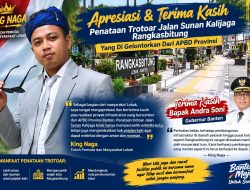 King Naga Apresiasi Penataan Trotoar Jalan Sunan Kalijaga Rangkasbitung Yang Di Gelontorkan Dari APBD Provinsi, Saya Masyarakat Lebak Berterima Kasih Kepada Bapak Andra Soni