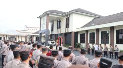 Kapolres Aceh Tengah Pimpin Apel Pengamanan Unjuk Rasa, Tekankan Pendekatan Humanis
