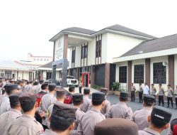 Kapolres Aceh Tengah Pimpin Apel Pengamanan Unjuk Rasa, Tekankan Pendekatan Humanis