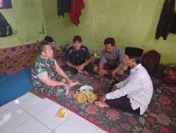 Sambangi Rumah Warga, Babinsa Koramil 04/PRG Imbau Masyarakat Jaga Kondusivitas Wilayah