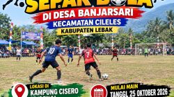 TURNAMEN SEPAK BOLA DI DESA BANJARSARI RESMI BERGULIR, JADI AJANG PENCARIAN BAKAT DAN PERERAT SILATURAHMI