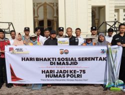 HUT ke-75 Humas Polri, Polres Aceh Tengah Gelar Bakti Sosial dan Salurkan Sarana Kebersihan untuk Masjid
