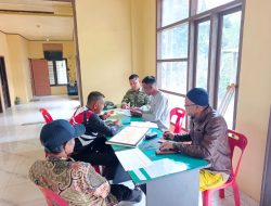 Babinsa Koramil 01/Lut Tawar Jalin Komunikasi Sosial dengan Aparatur Desa Asir-Asir