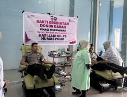 Sambut HUT Humas Polri ke-75, Si Humas Polres Bener Meriah Gelar Donor Darah untuk Kemanusiaan