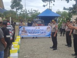 Sanjung (Selasa berkunjung ) Masyarakat, Polres Aceh Tengah Tebar Kepedulian, Salurkan Bantuan dan Jenguk Warga Sakit