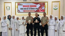 Peduli Kemanusiaan, Polres Aceh Tengah Gelar Donor Darah pada Hari Jadi ke-75 Humas Polri