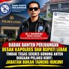 Badak Banten Perjuangan Desak Kapolres dan Bupati Lebak Tindak Tegas Sekdes Gunung Anten Dugaan Pelaku KDRT: Jabatan Bukan Tameng Hukum!