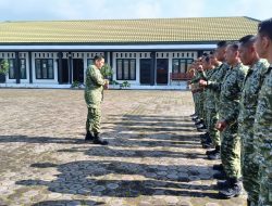 Kasdim 0119/BM Pimpin Apel Pagi, Tekankan Dukung Program Jaga Kebersihan Lingkungan dan Kesehatan Prajurit