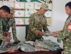 Tingkatkan Kesiapan dan Semangat Tugas, Koramil 05/Permata Terima Distribusi PDL TNI PRIMA