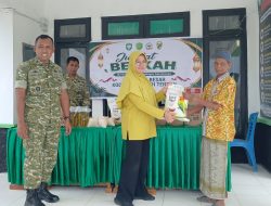 Jumat Berkah, Koramil 04/Bintang Salurkan Paket Sembako kepada Masyarakat