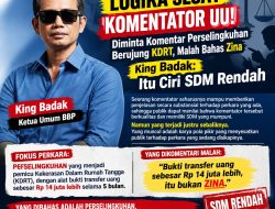 LOGIKA SESAT KOMENTATOR UU! Diminta Komentar Perselingkuhan Berujung KDRT, Malah Bahas Zina – King Badak: Itu Ciri SDM Rendah