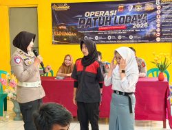 Sat Lantas Polres Kuningan Sosialisasi Safety Riding dan Ops Patuh Lodaya 2026 di SMKN 1 Jagara