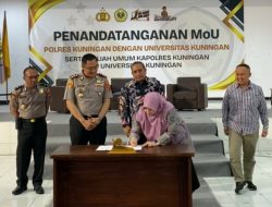 Kapolres Kuningan Berikan Kuliah Umum kepada Mahasiswa Baru Universitas Kuningan