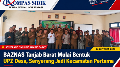 BAZNAS Tanjab Barat Mulai Bentuk UPZ Desa, Senyerang Jadi Kecamatan Pertama